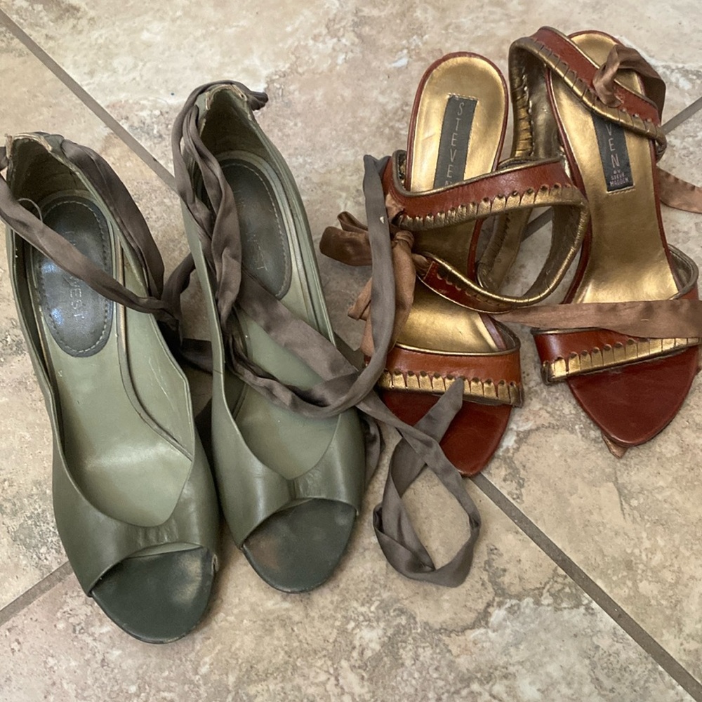 Steven sandals / Nine West wedge